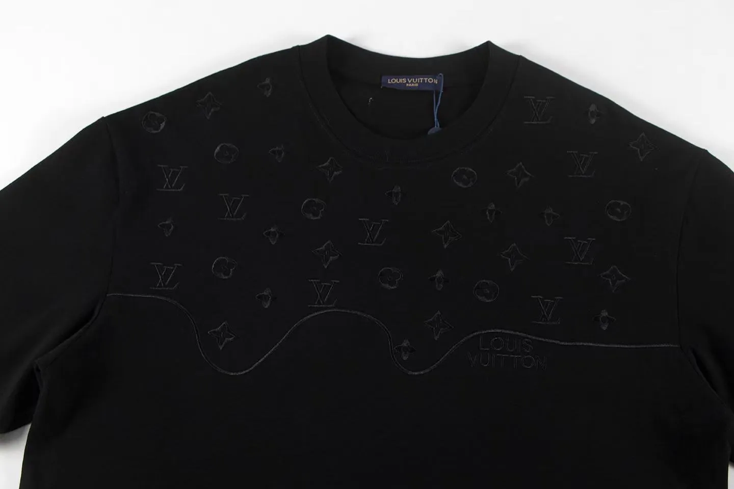 🅿️160 Style: 2026 new Louis Vuitton short-sleeved T-shirt Material: High version 300g double yarn combed cotton Size: S～XL Color: Black Style number: Z030